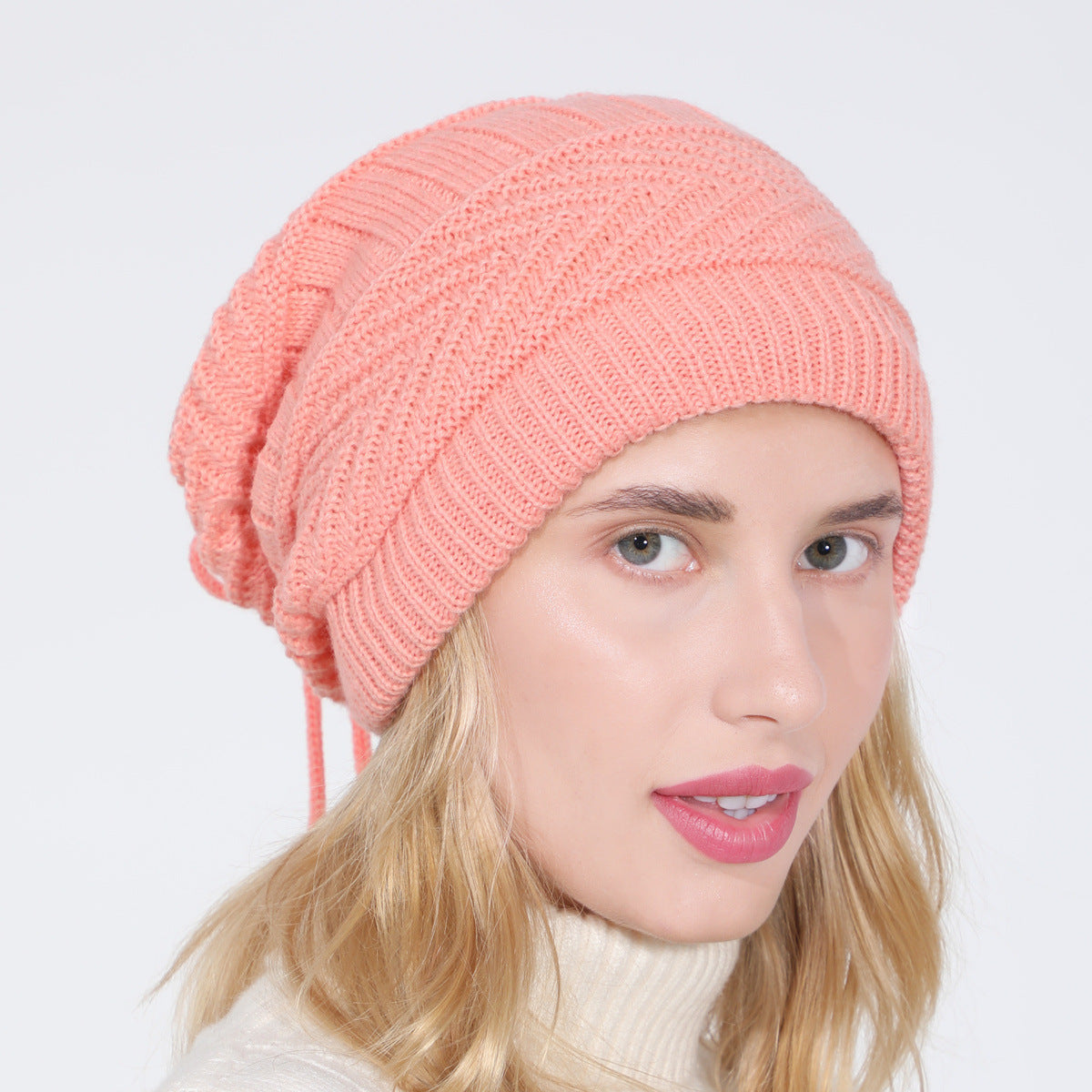 Winter Baotou hats plus velvet knitted men and women pullovers