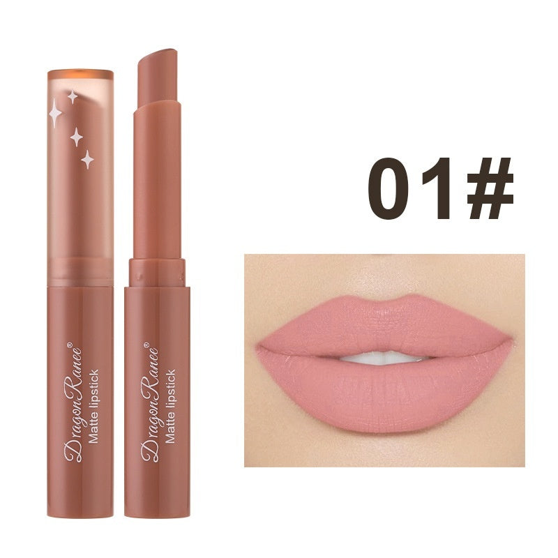 Lipstick Lip Balm Crayon Matte Finish Pen Oblique Mouth Nude Cameo Brown