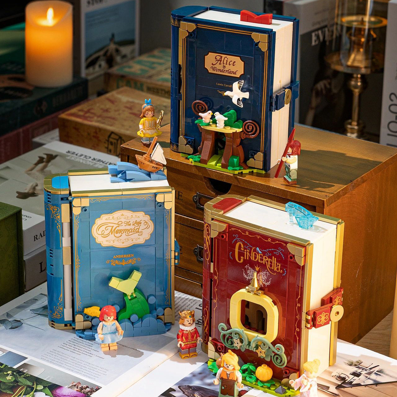 Three-dimensional Building Books And Ornaments For Girls