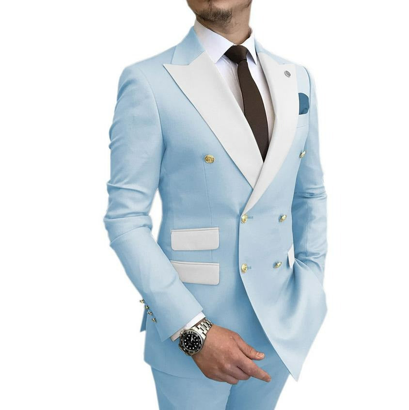 Spring And Autumn Youth Slim-fit Suit Suit Men's Suit Men's Suit Wedding Dress Best Man Group Dress Youth