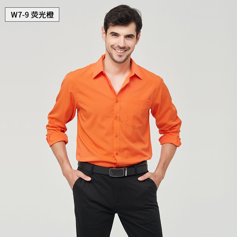 Cross-border Men's Long-sleeved White Shirt Summer High-end Compulsive Simple Shirt Party Fashion Business Shirt Men's