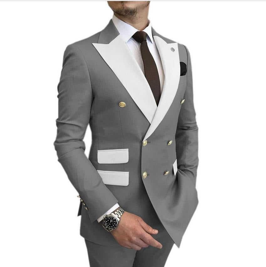 Spring And Autumn Youth Slim-fit Suit Suit Men's Suit Men's Suit Wedding Dress Best Man Group Dress Youth