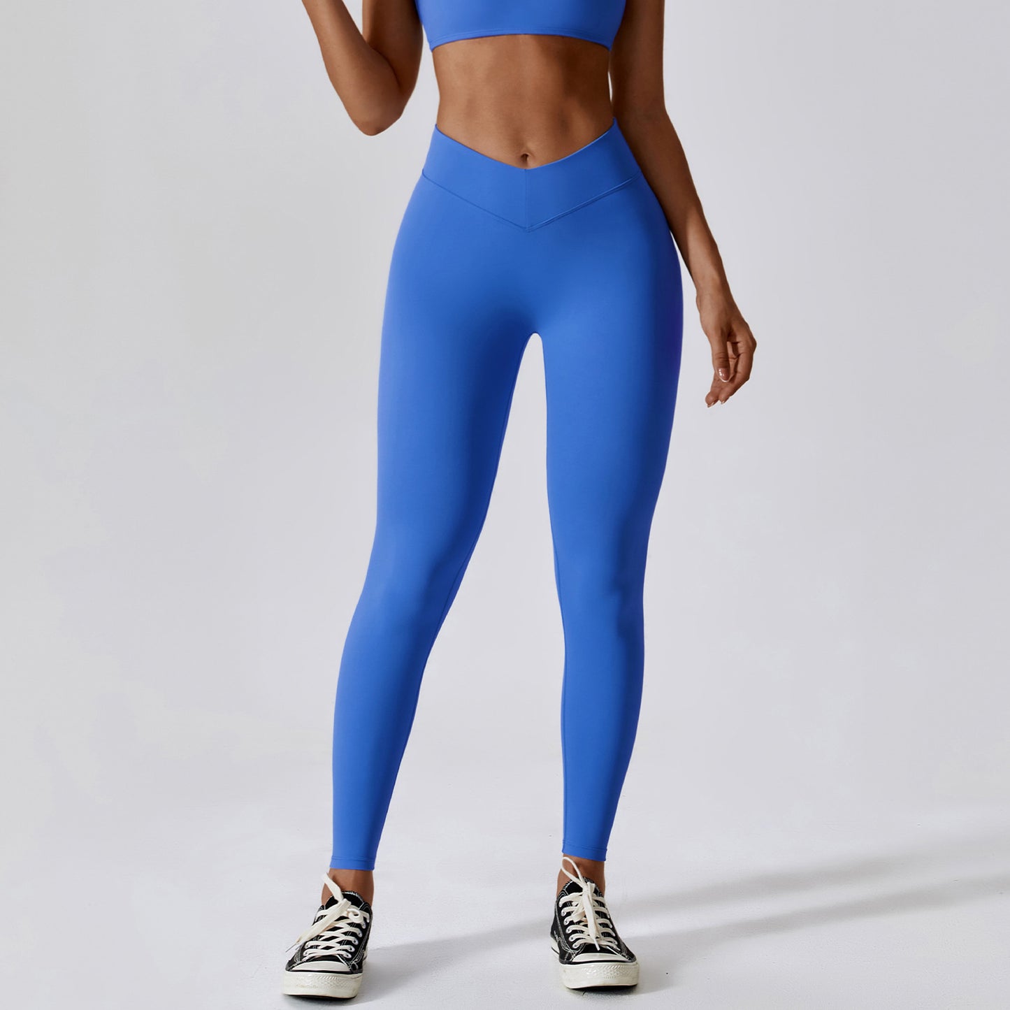 High Waist Abdominal Hip Lifting Naked Yoga Pants Quick-drying Fitness Running Pants Outer Wear Tight Sports Pants 8110