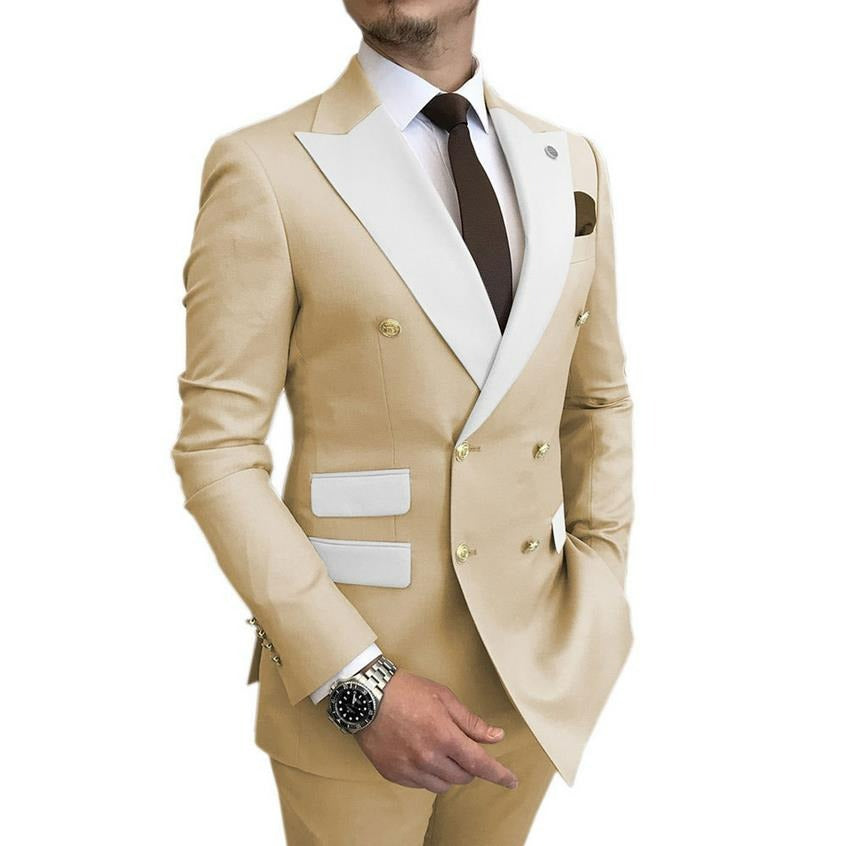 Spring And Autumn Youth Slim-fit Suit Suit Men's Suit Men's Suit Wedding Dress Best Man Group Dress Youth