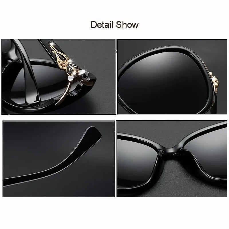 Women Fox Polarized Sunglasses Ladies Fashion Day Night Vision Driving