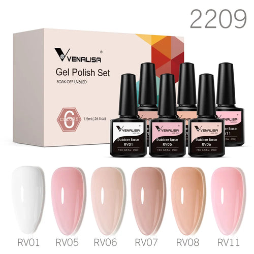 6pcs Venalisa Construction Gel Kit Stronger Jelly Color Reinforce