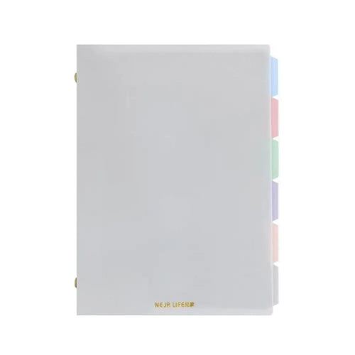 Soft A5 Binder Notebook Pastel Color with Pastel Index Divider Loose