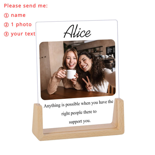 Custom Best Friend Photo Frame Personalized Print Friendship Gifts for