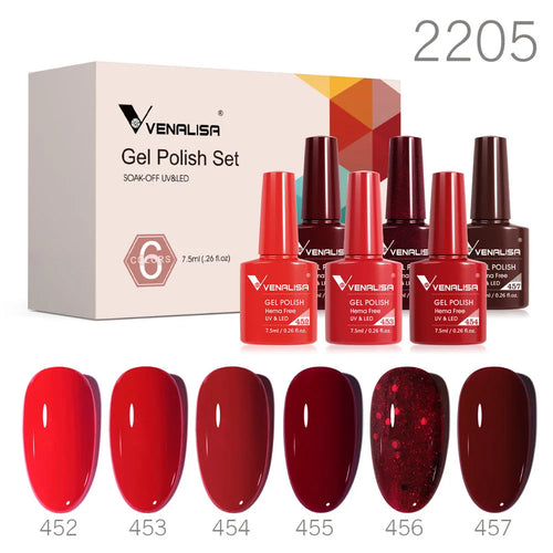 6pcs Venalisa Construction Gel Kit Stronger Jelly Color Reinforce