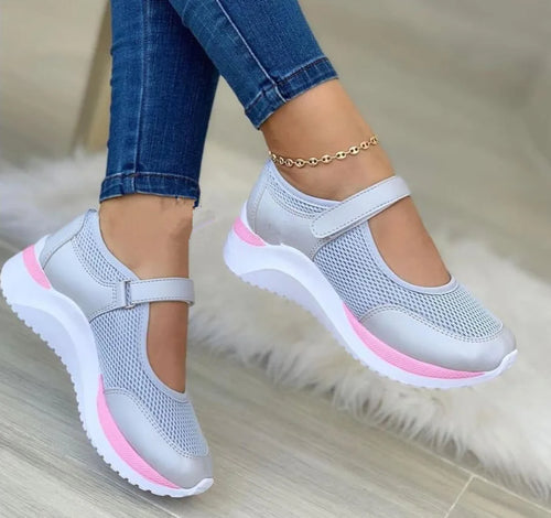 Zapatillas Mujer Sneakers Trendy Mesh Platform Socks Hollow Out