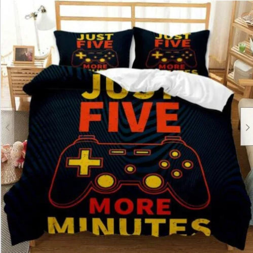 Gamer Bedding Sets for Boys, Duvet Cover Set, Video Games Comforter