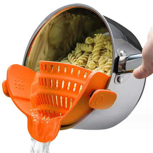 1pc, Strainer, Pot Strainer, Adjustable Clip On Strainer For Pots Pans