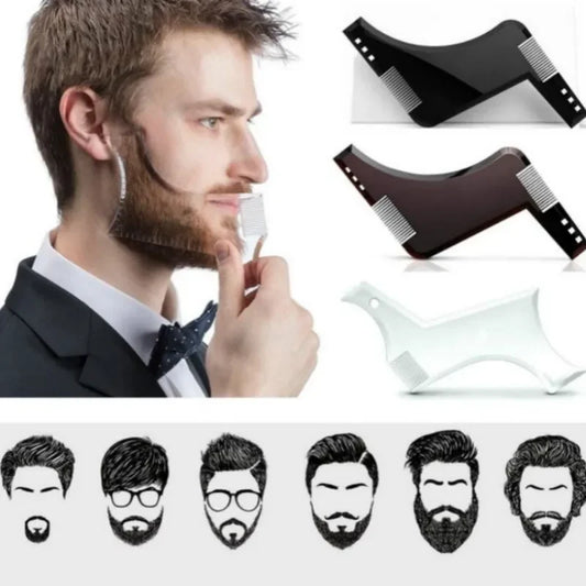 2024 Men Beard Template StylingTool Double Sided Beard Shaping Comb