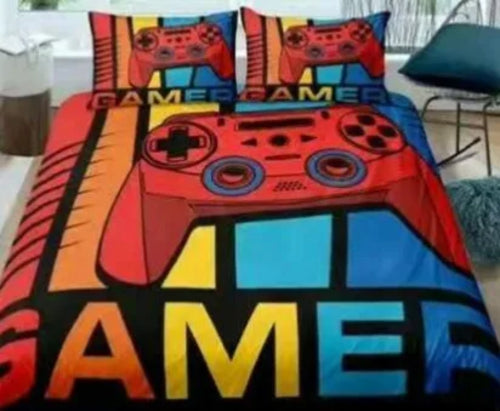 Gamer Bedding Sets for Boys, Duvet Cover Set, Video Games Comforter