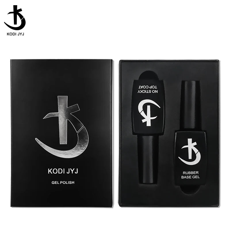 KODI JYJ New Upgrade Rubber Base Gel Nail Polish Set Semipermanent Top