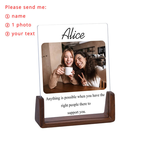 Custom Best Friend Photo Frame Personalized Print Friendship Gifts for