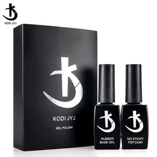 KODI JYJ New Upgrade Rubber Base Gel Nail Polish Set Semipermanent Top