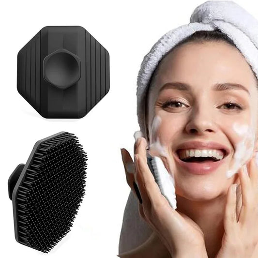 Silicone Facial Cleansing Brush Scrub Exfoliating Unisex Beard Brush