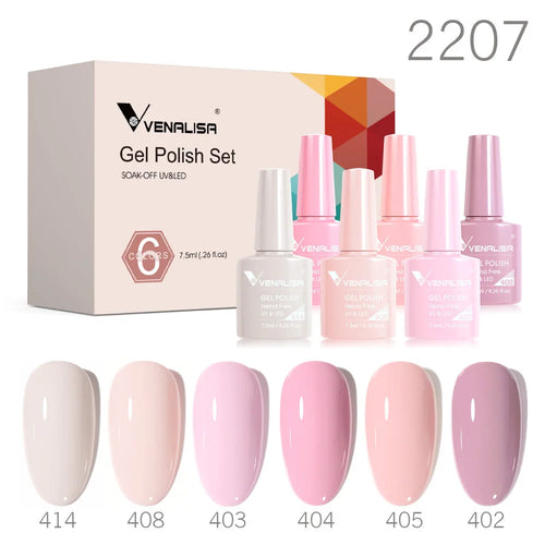 6pcs Venalisa Construction Gel Kit Stronger Jelly Color Reinforce