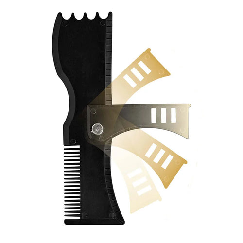 1pcs Adjustable Beard Shaping Tool with Comb Beard Styling Template