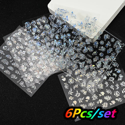 5*24Pcs=120Pcs Christmas Children Cartoon Nail Tips Colorful Cute Girl