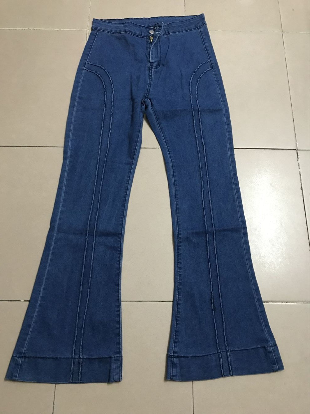 High Waist Tight Small Horn Fashion Denim Girl