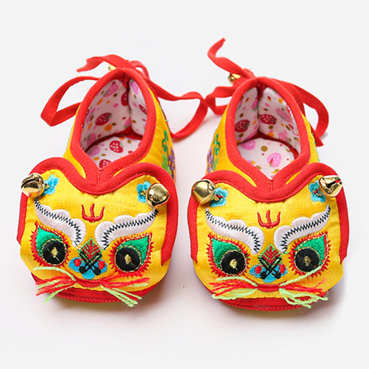 New Tiger Head Shoes Baby Cloth Shoes Men And Women Baby Soft Sole