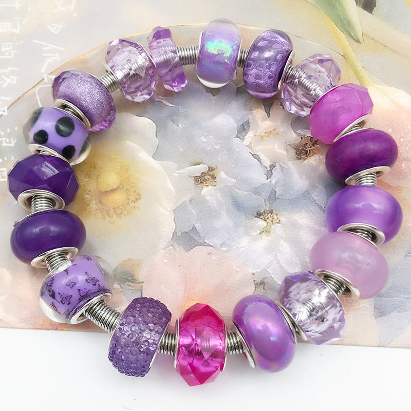 Resin Colorful Beads DIY Bracelet