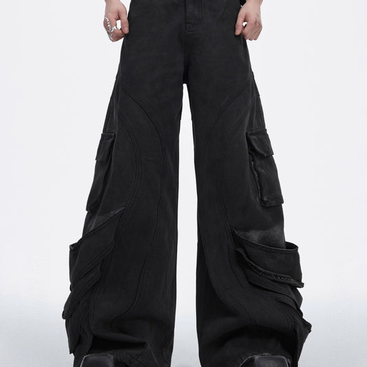 Loose Wide-leg Overalls Men