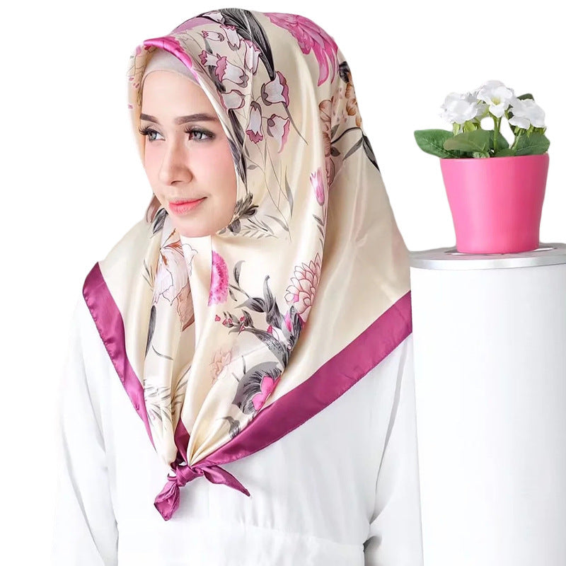 Big Square Scarf Fashion Simulation Silk Scarf