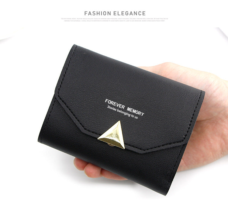 New Creative Korean Style Women's Short Wallet Wallet Women's Clutch Bag Multiple Card Slots Wallet Coin Purse