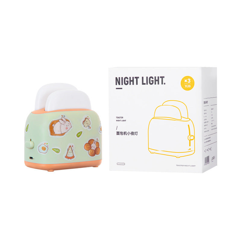 Toaster Small Night Light Cute USB Girl Heart