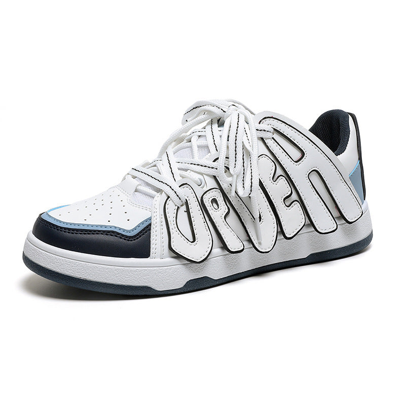 Men And Women Low-top Letter Niche Board Shoes