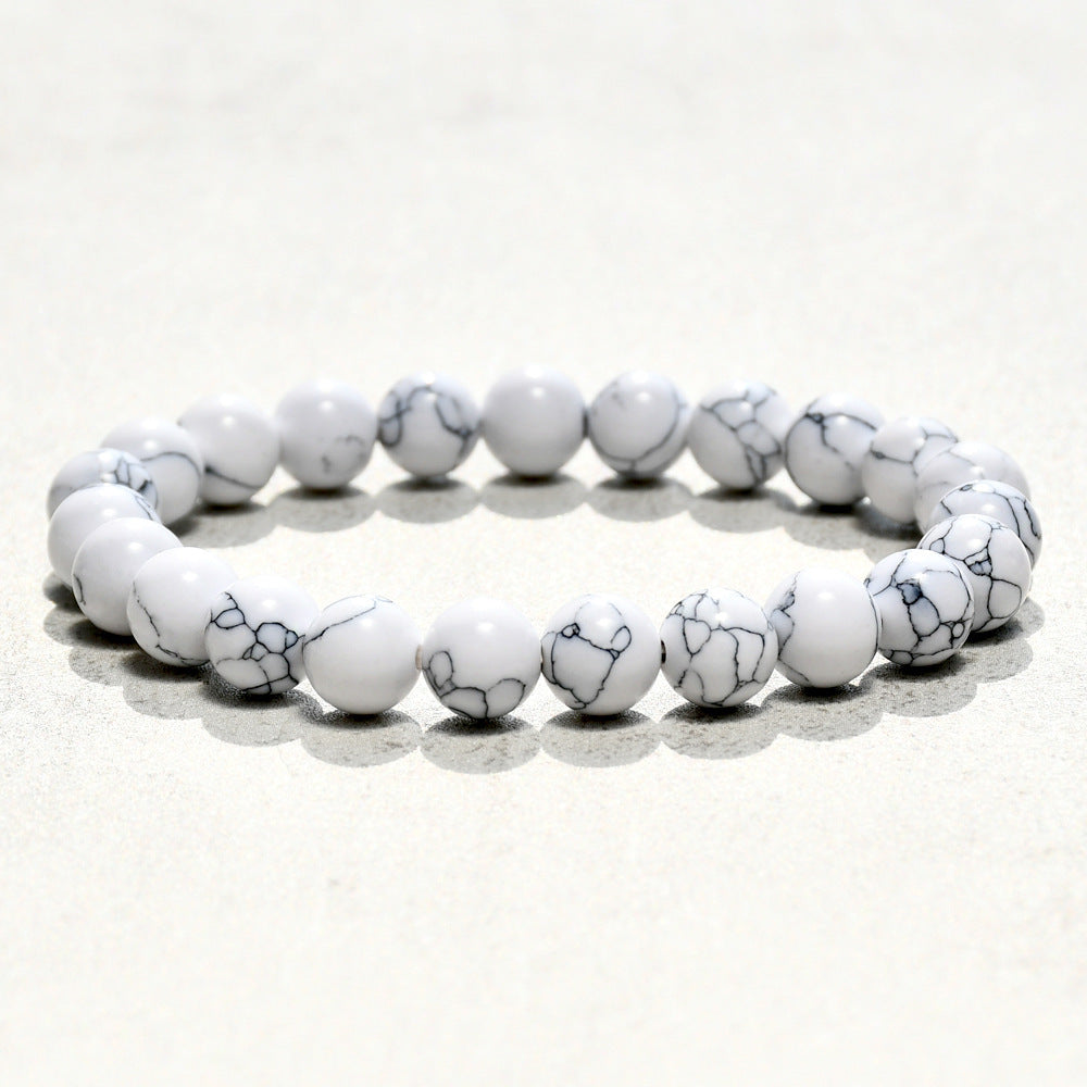 White Turquoise Beads Bracelet Ornament