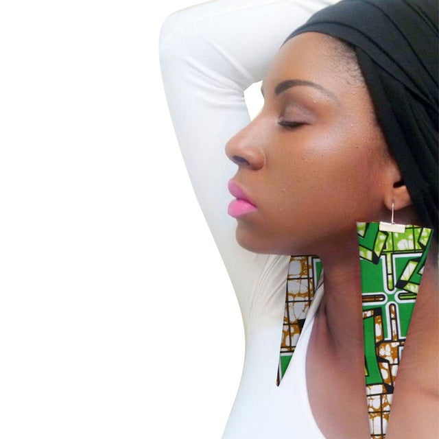 African Ethnic Eardrops Cerecloth Personalized Earrings