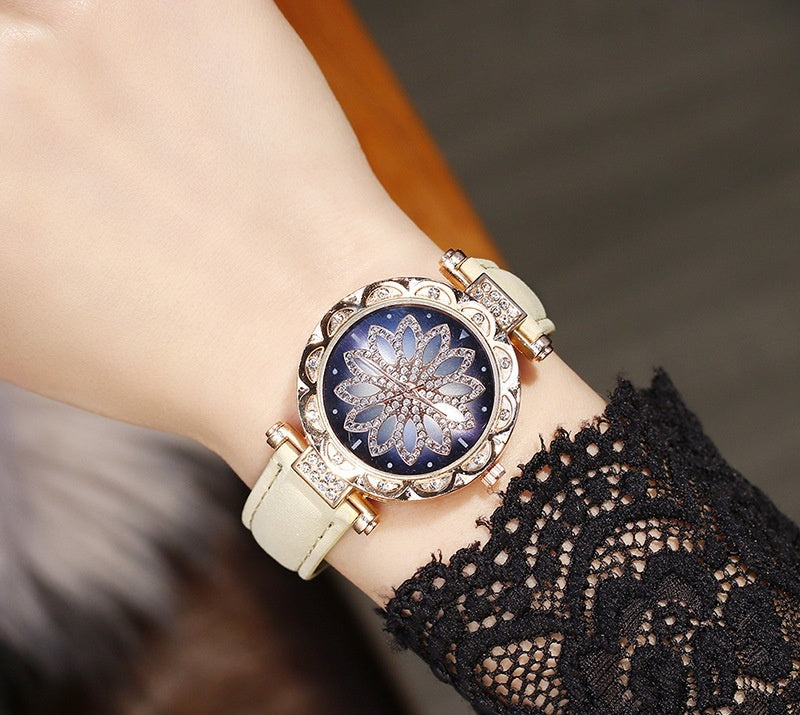 Full Diamond Watch Female Fashion Trend Waterproof Simple Female Watch