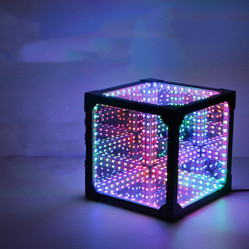 Thousand Mirrors 3D Lamp Magic Cube Gaming Room Decorative Ambient LED Lights