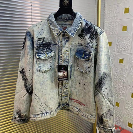 Fashionable Personalized Embroidered Jacket For Men