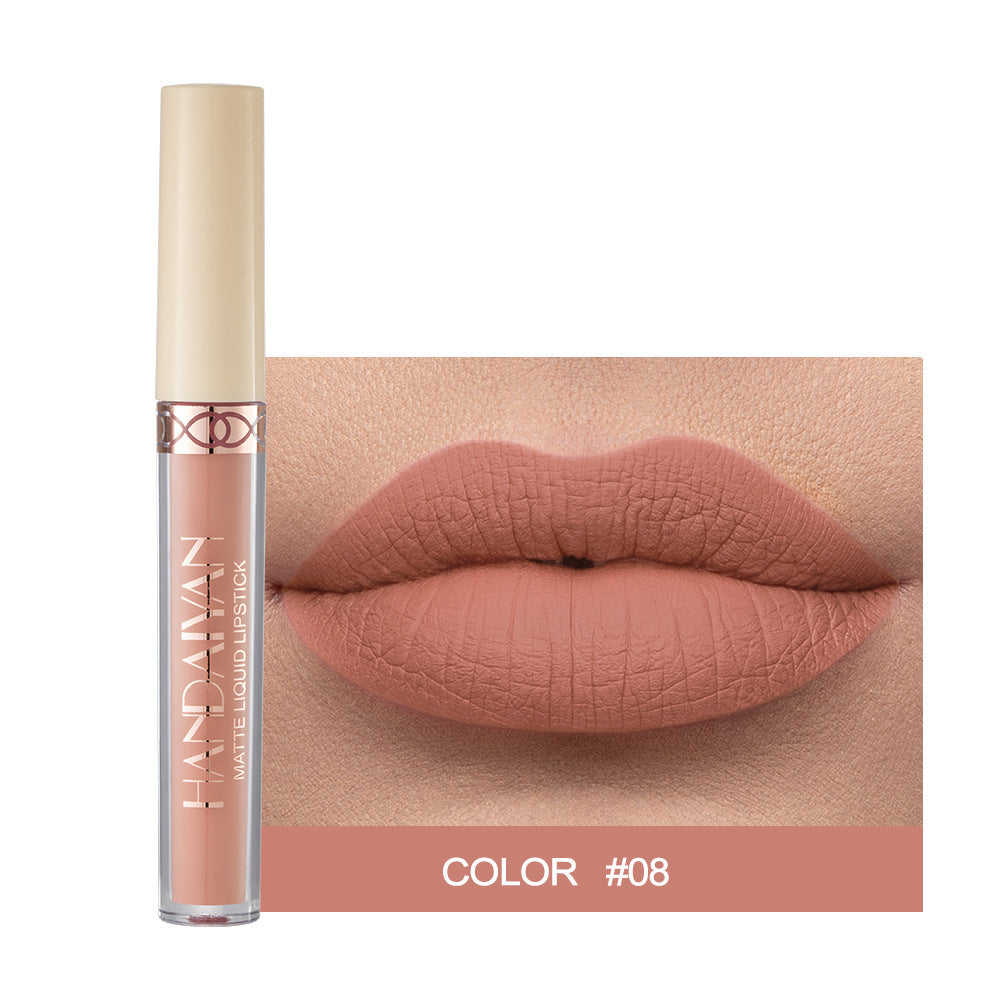 Matte Finish Velvet 12 Colors Lip Gloss Liquid Lipstick Lip Glaze