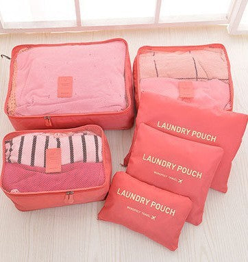 Korean Travel Storage Bag Six Luggage Storage Bags