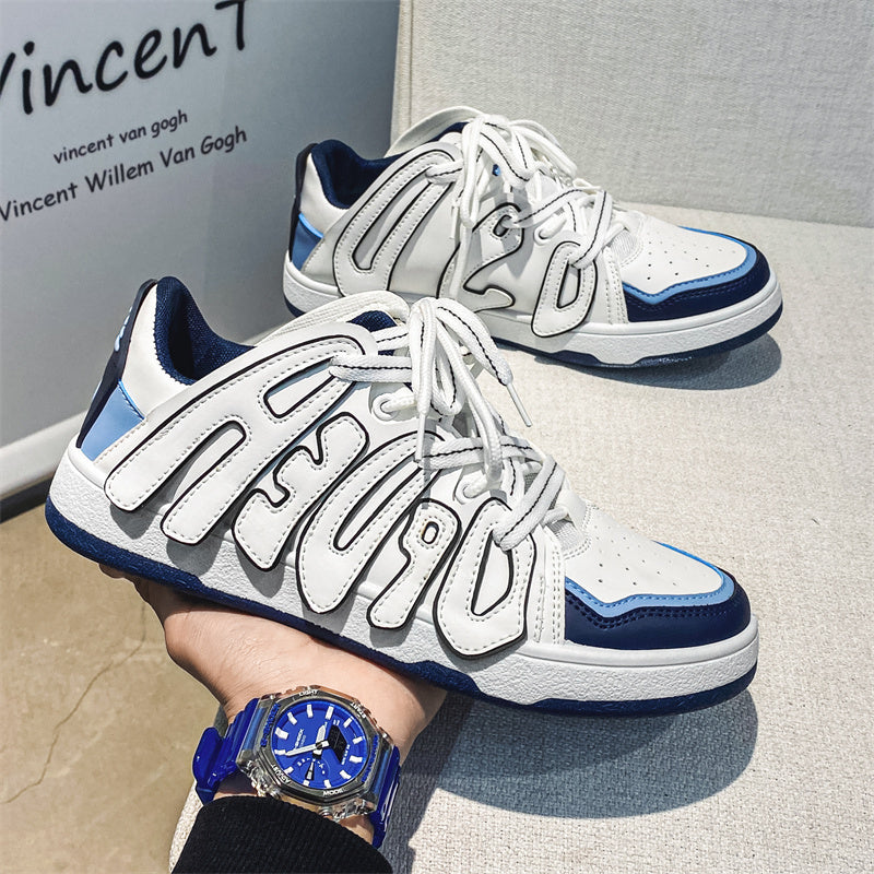 Men And Women Low-top Letter Niche Board Shoes