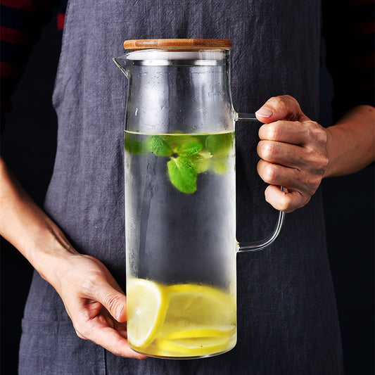 Household Large Capacity Glass Cold Water Bottle