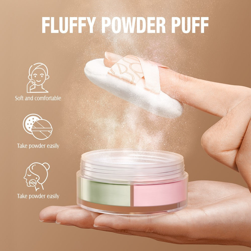 Long Lasting Oil Control Three-grid Filter Face Powder