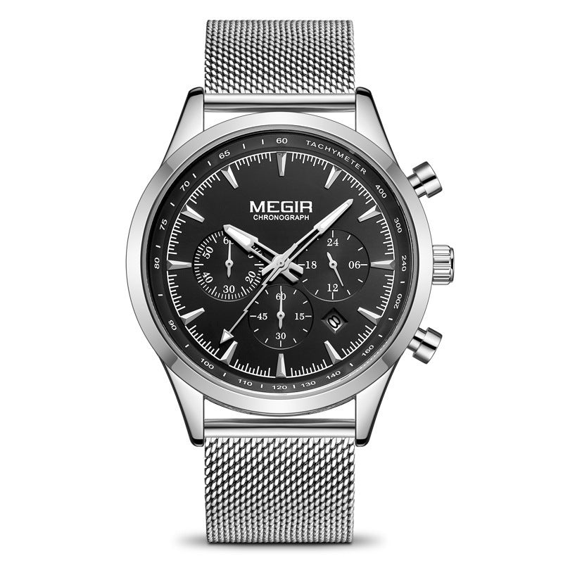 Multifunctional Chronograph Sports Men's Quartz Watch