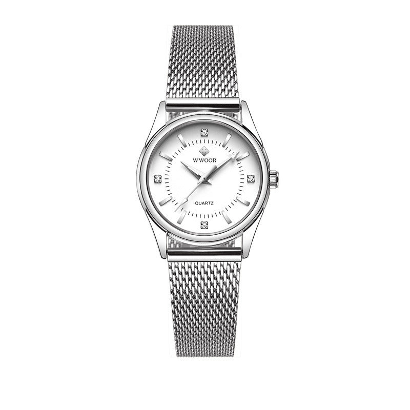 Women's Mesh Strap Quartz Watch Waterproof Student