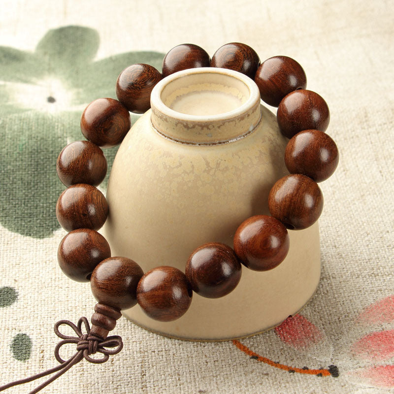 Buddha Beads Rosewood Bracelet