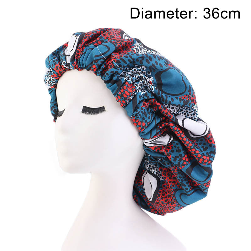 Oversized African Print Double Sleeping Hat