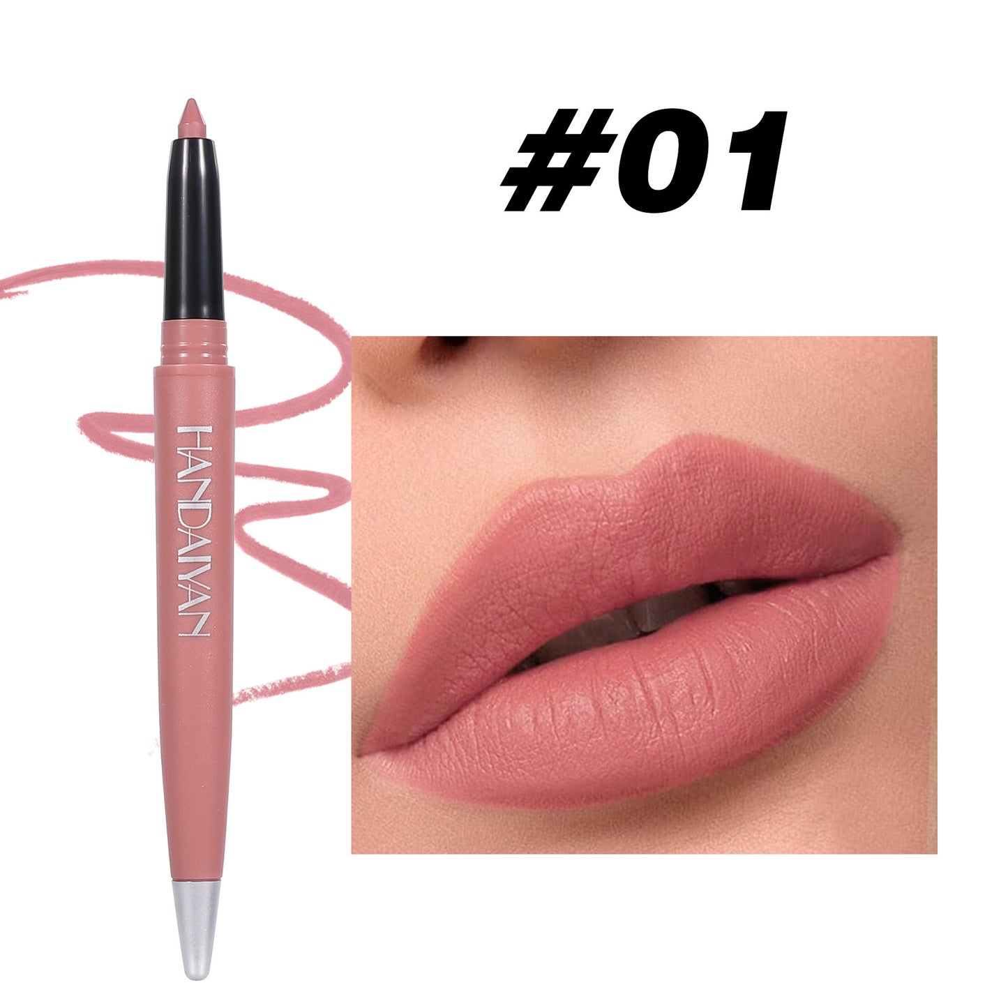 Makeup Matte Lip Liner 6 Colors Discoloration Resistant