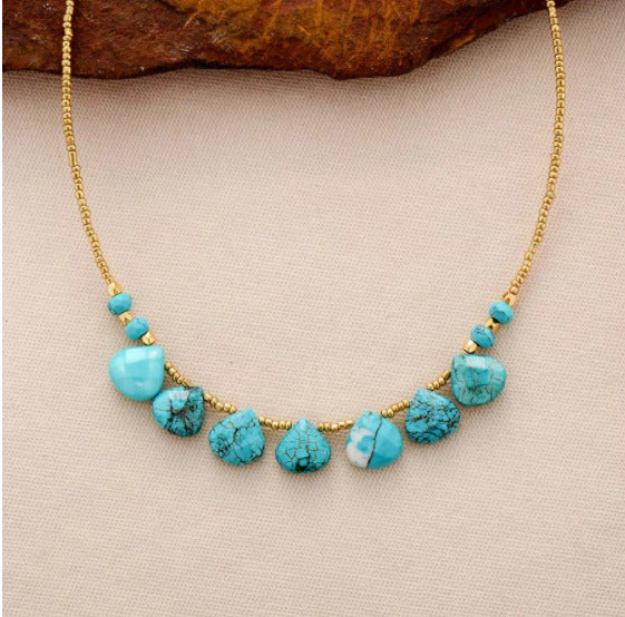 Women's Necklace Turquoise Beads Fashion