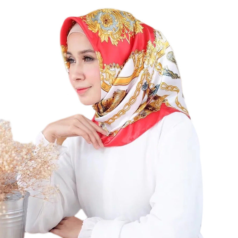 Big Square Scarf Fashion Simulation Silk Scarf